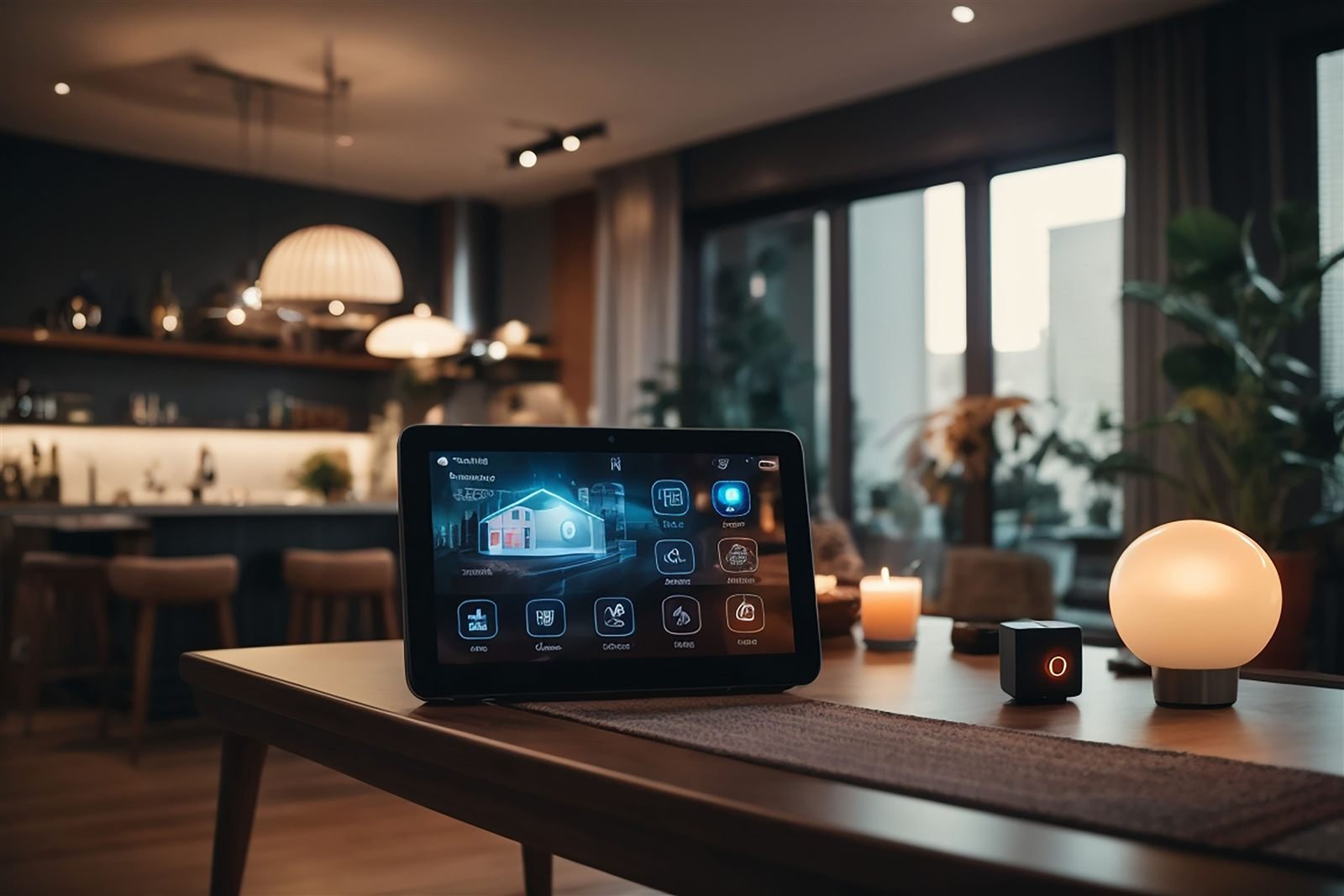 Luxury smart home automation control setup
